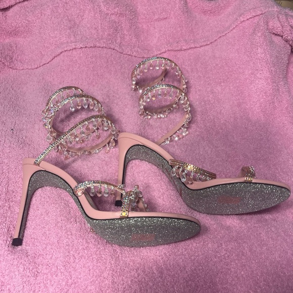 Rene Caovilla wrap around chandelier heels size 38 - Picture 2 of 4